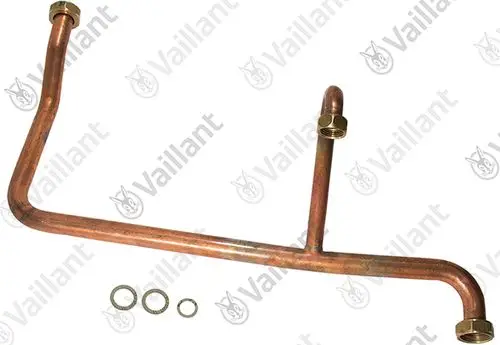 Vaillant Rohr mit Abzweig, aus Kupfer, mit zwei Gewindefittings und drei Dichtungen. Geeignet für hydraulische Anwendungen.